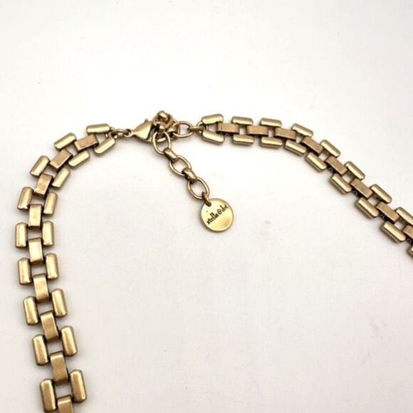 Stella & Dot Palmia Rhinestone Encrusted Green Hematite Statement Necklace - Picture 4 of 10